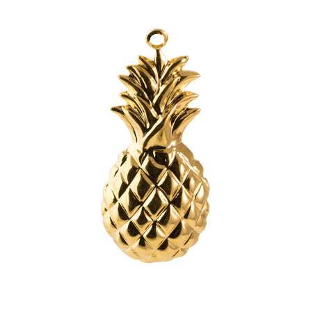 Pineapple Pendant Charm with Loop 29x13mm (6)