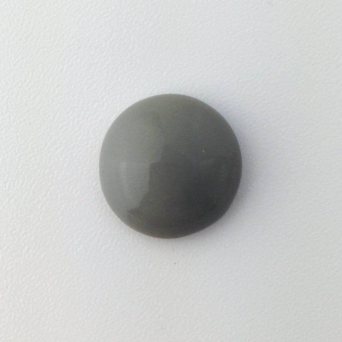 Vintage Gray Glass Cabochons Germany 15mm (4) cab705HH