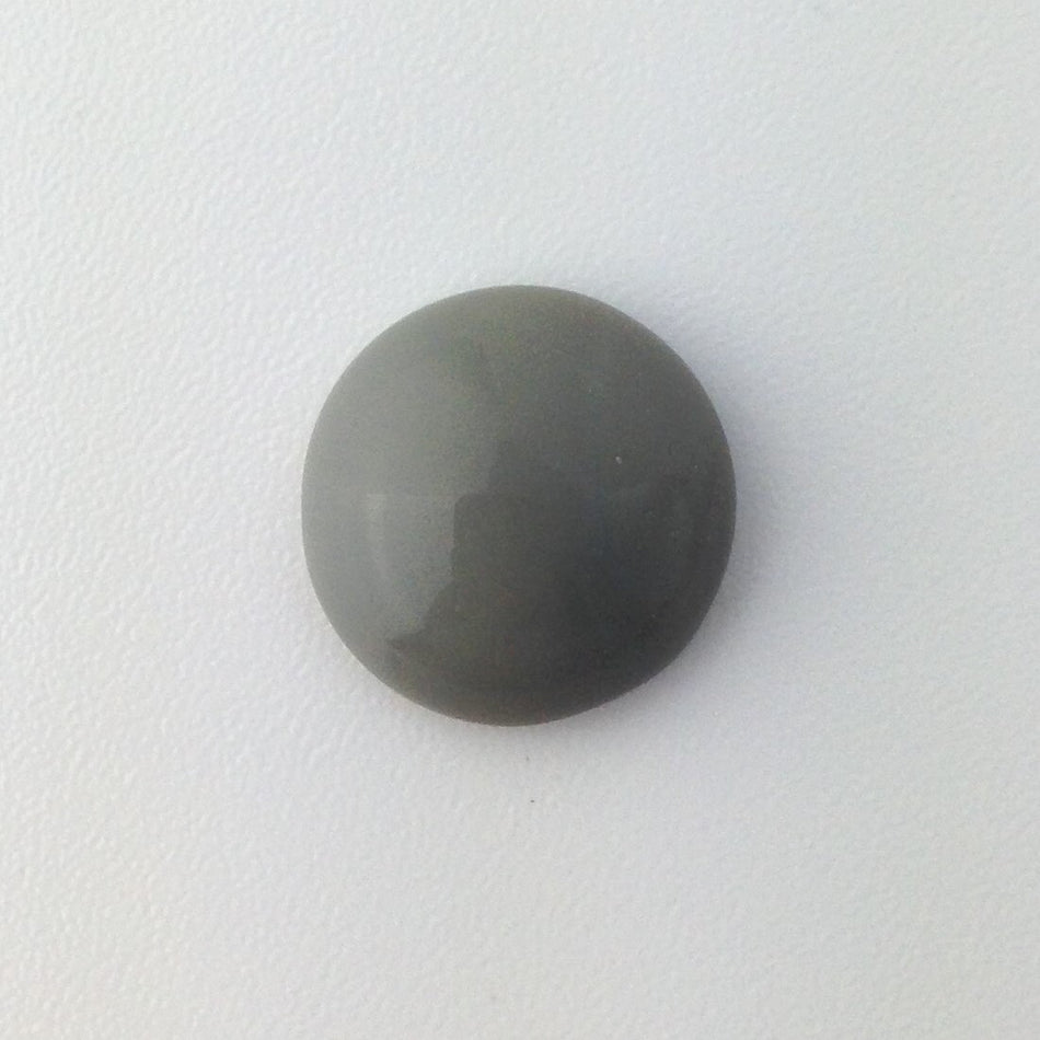 Vintage Gray Glass Cabochons Germany 15mm (4) cab705HH