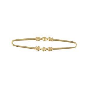 Raw Brass Long Oval Link Connector Drop (4) mtl321A