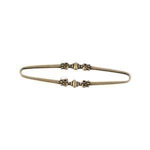 Brass Ox Plated Long Oval Link Connector Drop (4) mtl321C