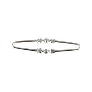 Silver Plated Long Oval Link Connector Drop (4) mtl321B