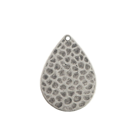 1 Hole Hammered Teardrop Pendant (6)