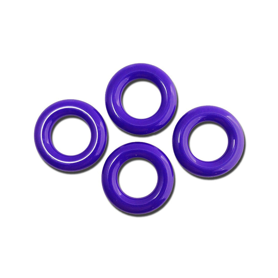 Vintage Deep Grape Purple Acrylic Hoops Rings 30mm (4) hps059F