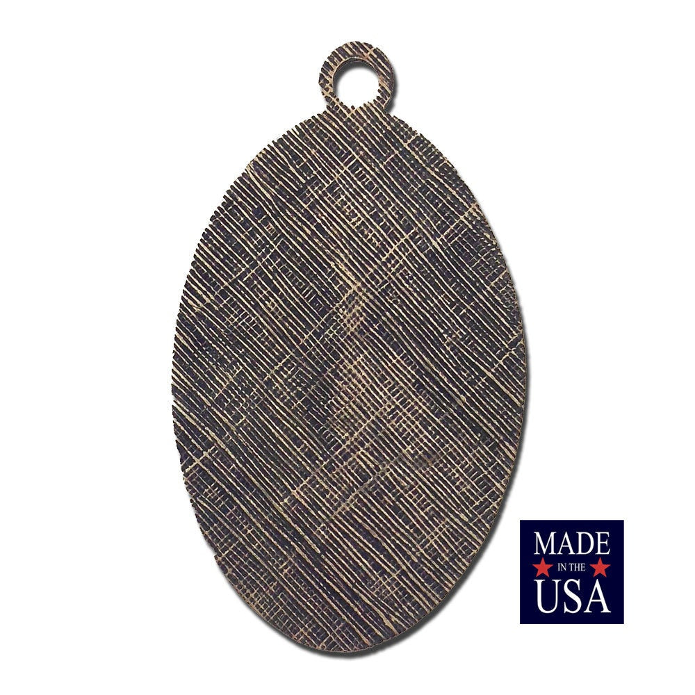 Brass Ox Jesus on the Cross Solid Brass Pendant with Loop (1) pnd164A