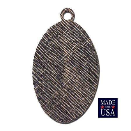 Brass Ox Jesus on the Cross Solid Brass Pendant with Loop (1) pnd164A