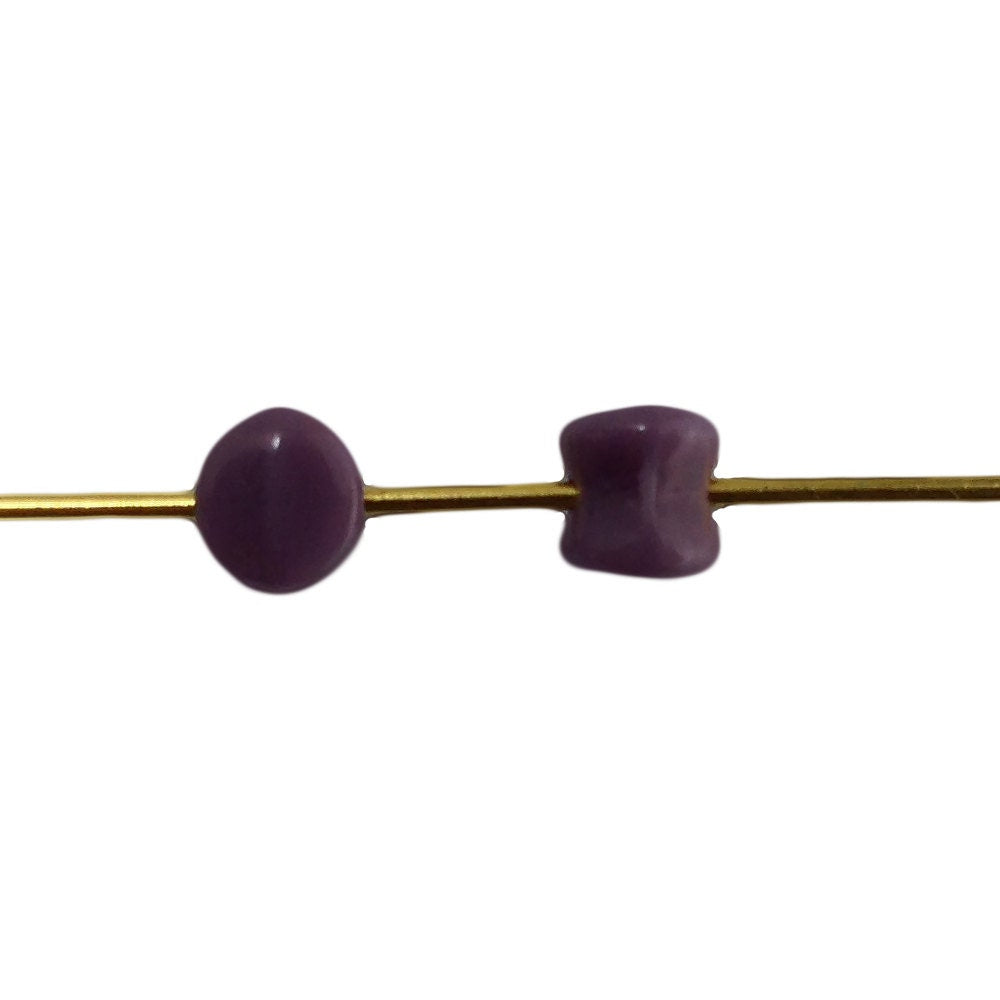 6x4mm Purple Preciosa Czech Pellet Glass Beads (50)