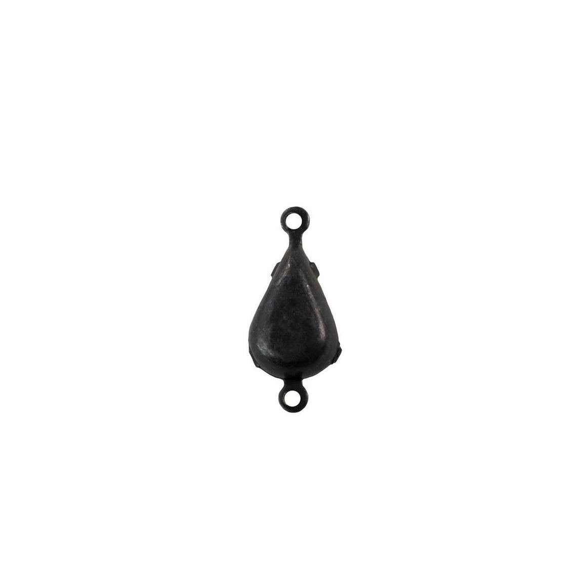 8x4mm Crystal AB Faceted Glass Teardrop Stone in 2 Loop Setting