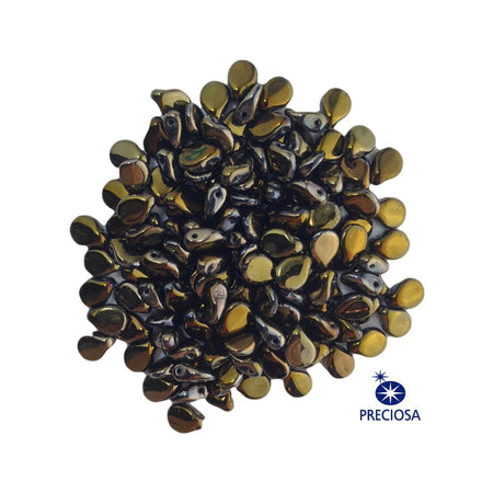 7x5mm Bronze Preciosa Czech Pip Glass Beads (50)