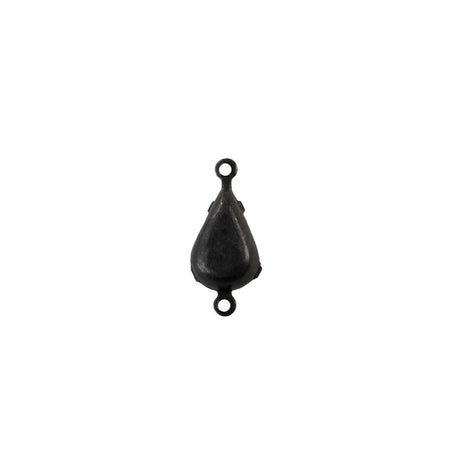 8x4mm Smoky Topaz Faceted Glass Teardrop Stone in 2 Loop Setting