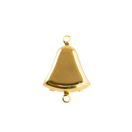 12mm Sapphire Moonglow Glass Bell Stone in 2 Loop Setting