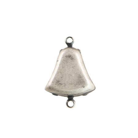 12mm Pink Moonglow Glass Bell Stone in 2 Loop Setting