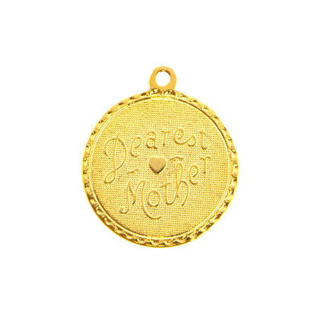 Dearest Mother Word Charm with Loop (4)