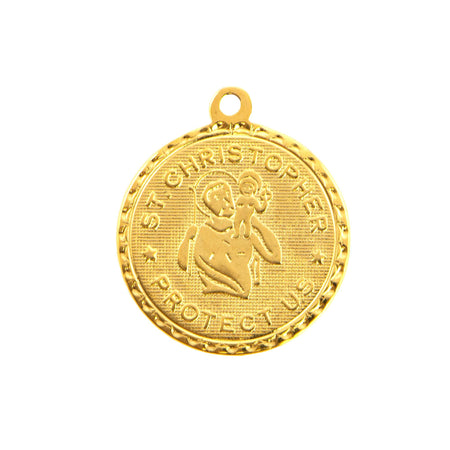 Saint Christopher Word Charm with Loop (4)