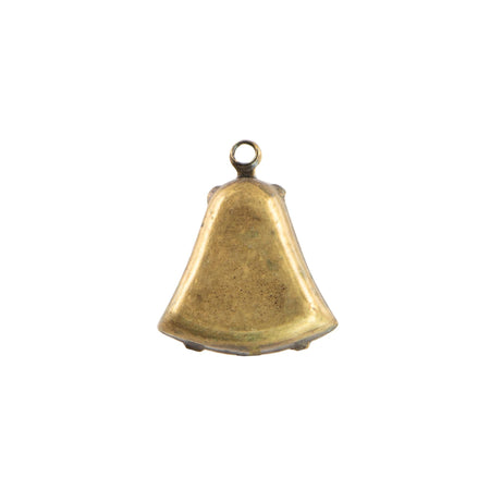 12mm Sapphire Moonglow Glass Bell Stone in 1 Loop Setting