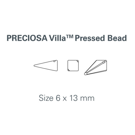 13x6mm Crystal Preciosa Czech Villa Glass Beads (12)