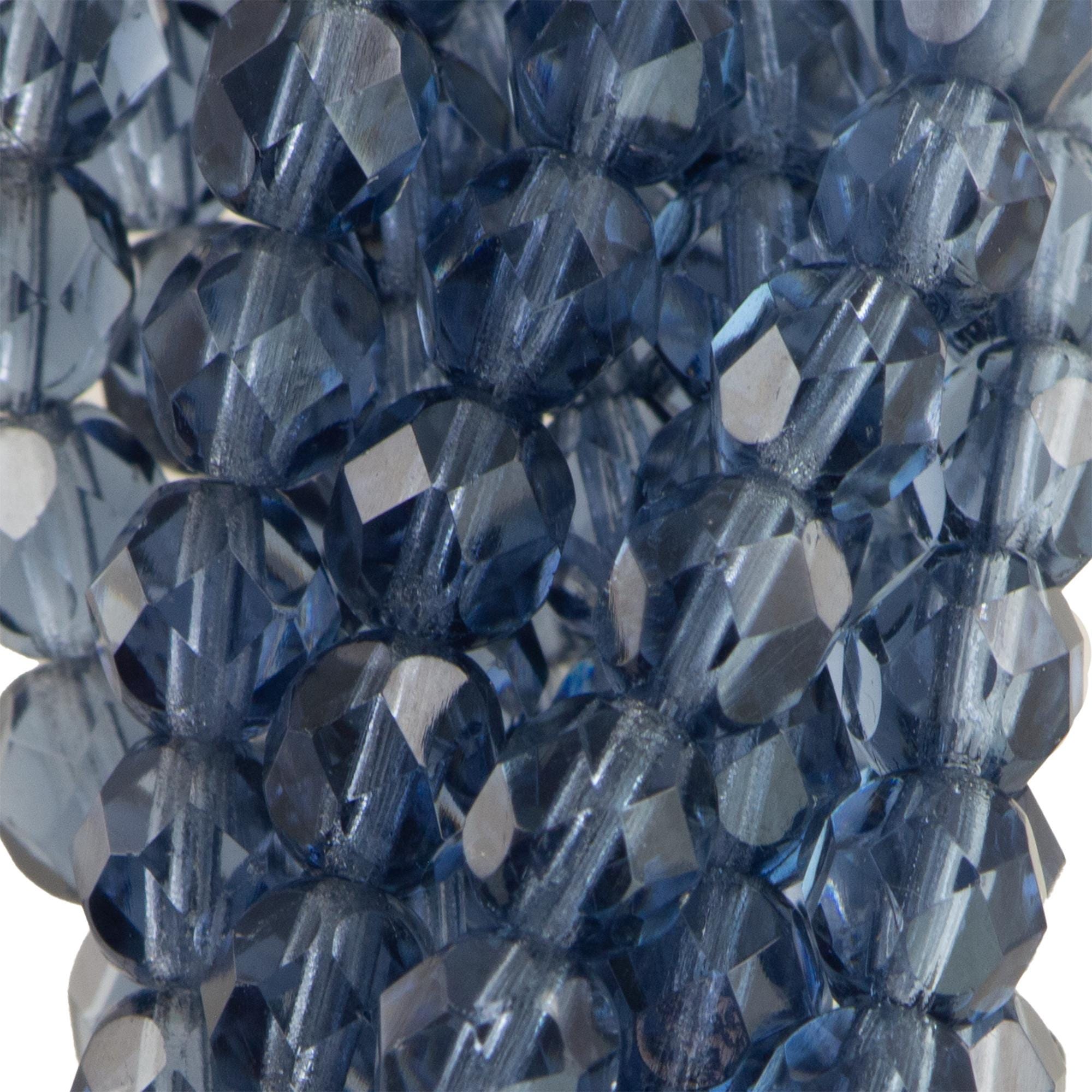 6mm Montana Blue Czech Faceted Firepolish Glass Beads (25)