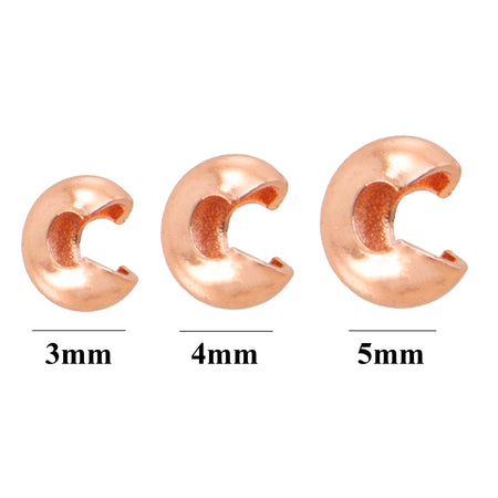 Copper Plated Crimp Bead Covers (144)