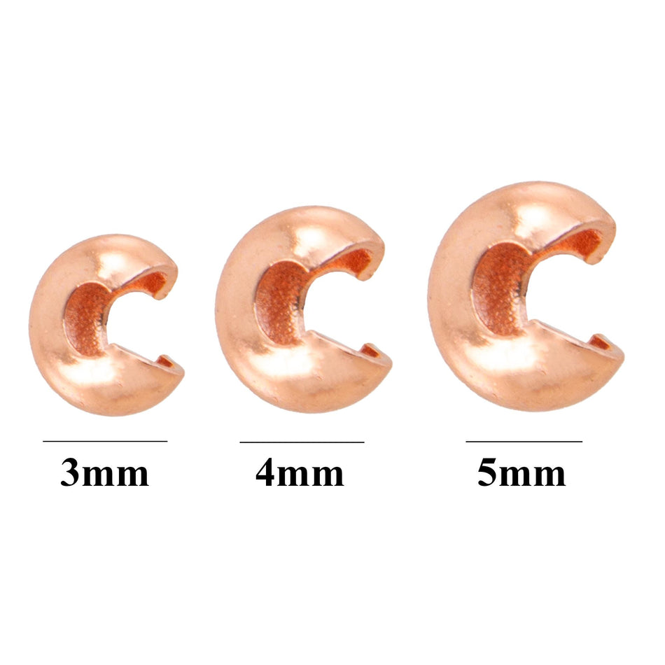 Copper Plated Crimp Bead Covers (144)