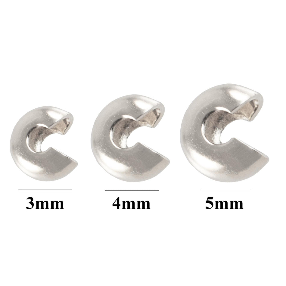 Silver Plated Crimp Bead Covers (144)