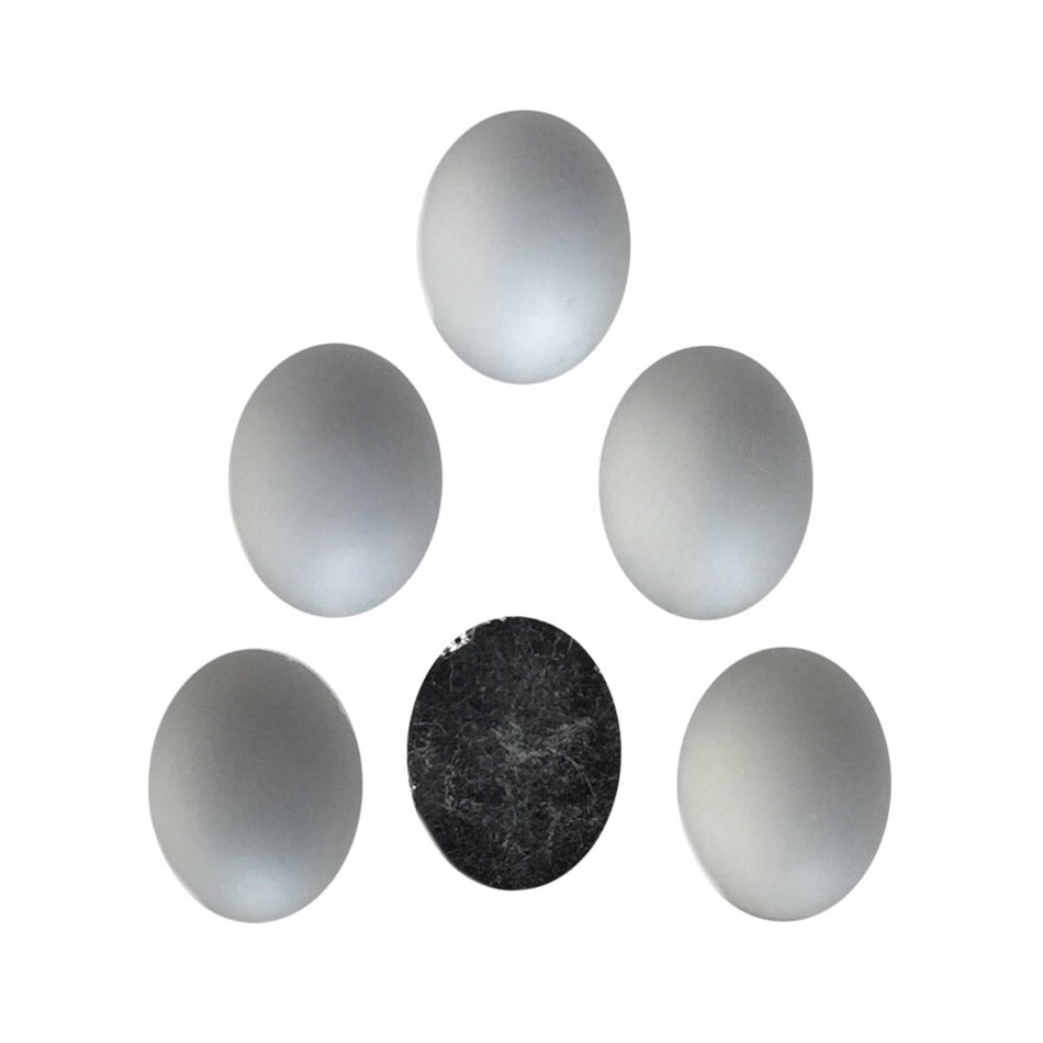 Vintage Matte Crystal Glass Cabochons 10mm x 8mm (6) cab869G