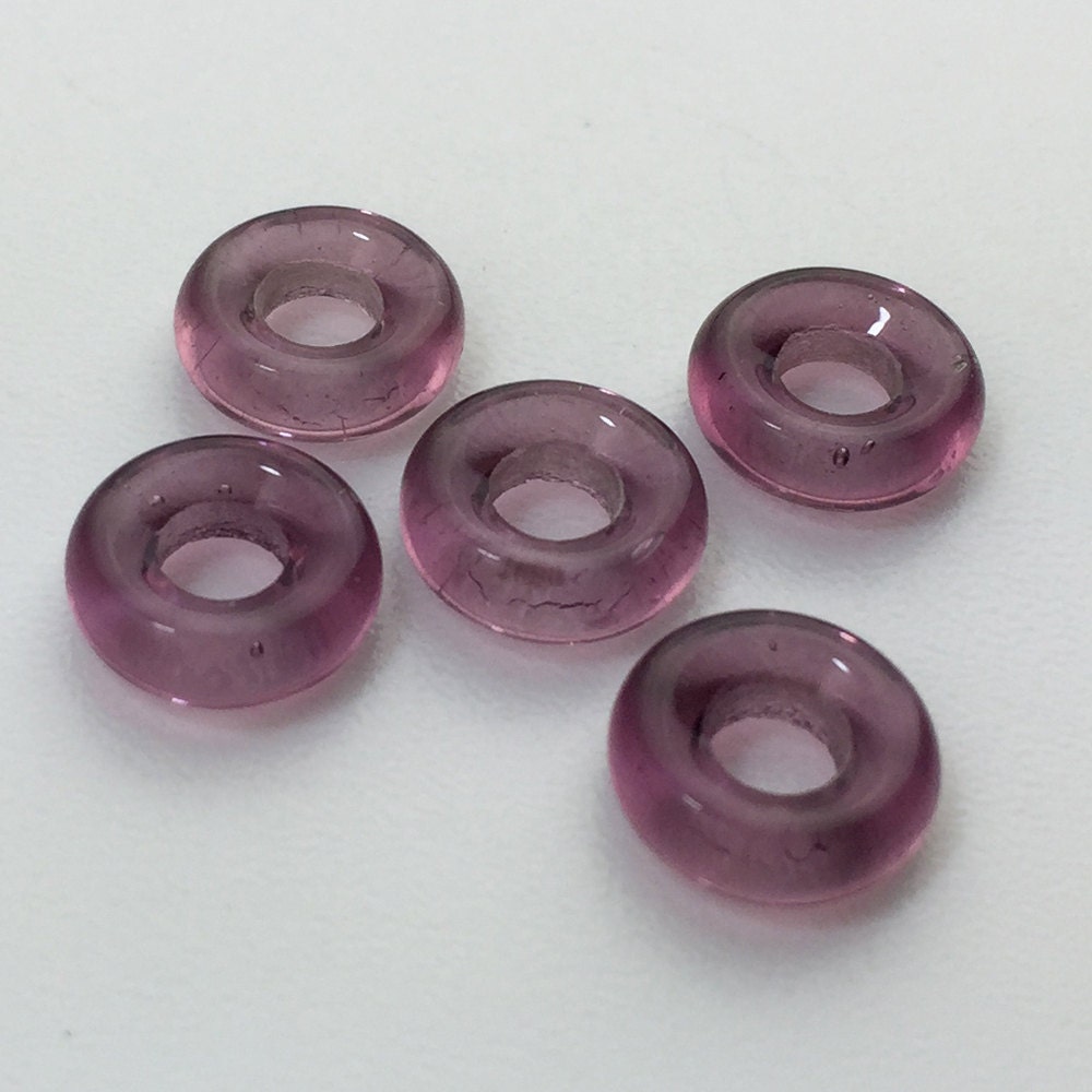 Preciosa Amethyst Glass Ring Link 9mm (20) czh021K