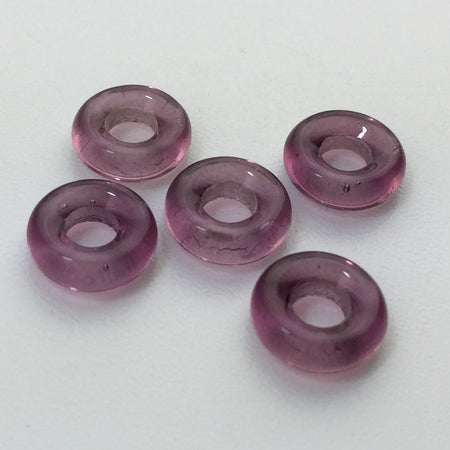 Preciosa Amethyst Glass Ring Link 9mm (20) czh021K
