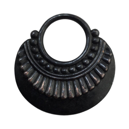 2 Hole Matte Black Plated Triangle Connector Link Charms Drops 13mm (10) mtl147S