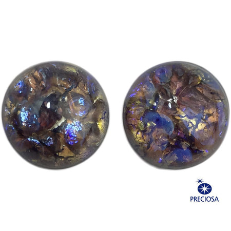 Preciosa Amethyst Opal Glass Cabochon 13mm (2) cab3006E