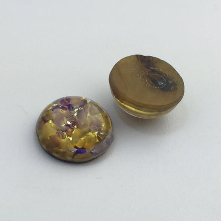 Preciosa Topaz Opal Glass Cabochon 13mm (2) cab3006D