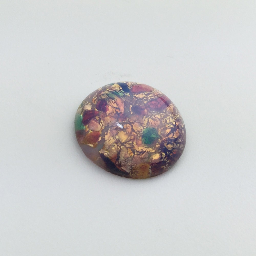 Vintage Harlequin Opal Round Cabochon 18mm (1) cab3008K