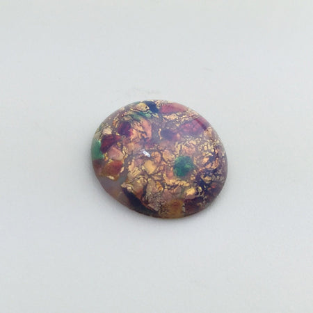 Vintage Harlequin Opal Round Cabochon 18mm (1) cab3008K