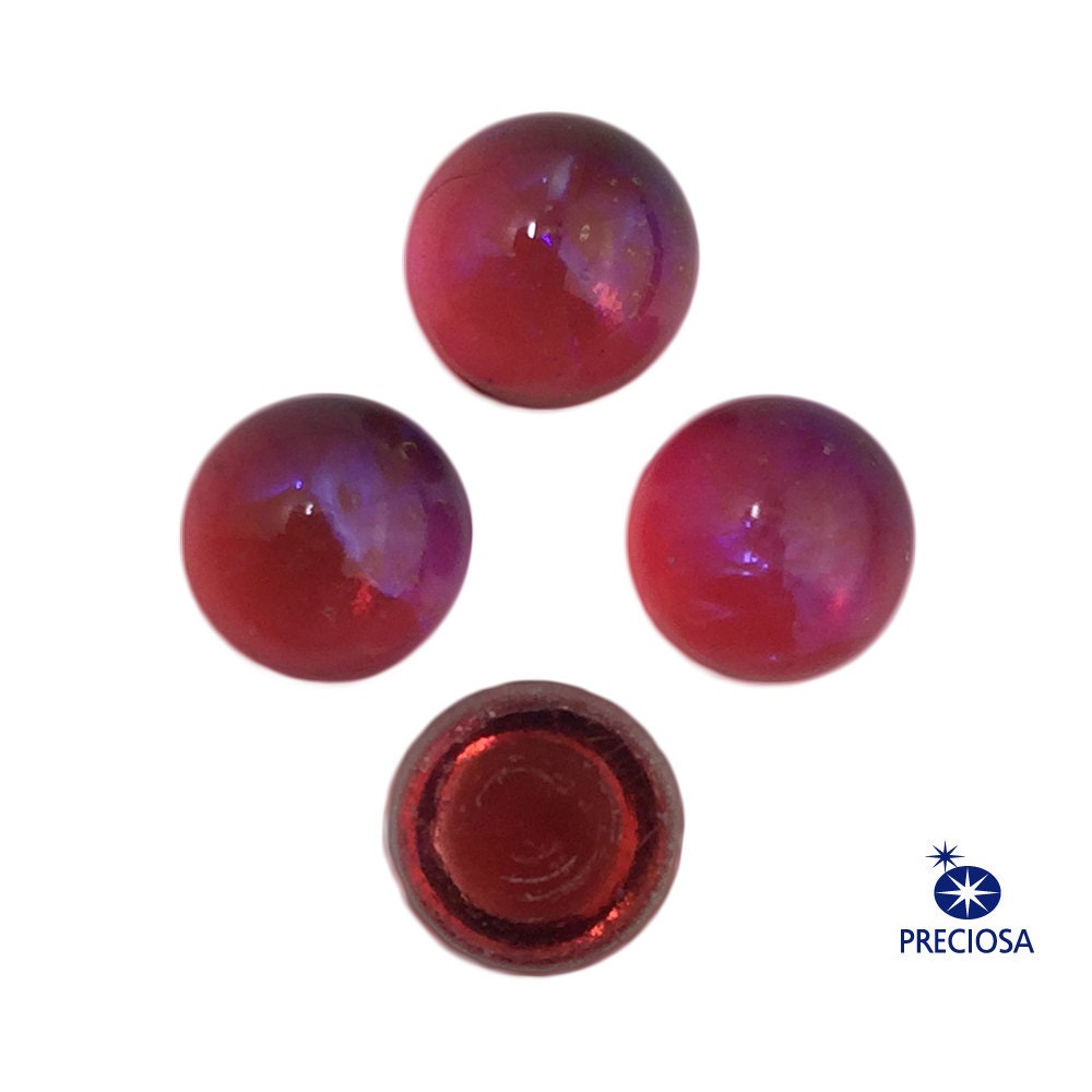 Mexican Opal Dragons Breath Glass Cabochon 7mm (4) cab3003A