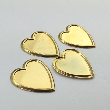 Gold Plated Heart Setting 18mm (8) mtl007