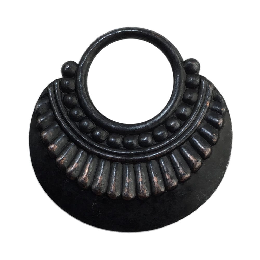 Matte Black 1 Loop 6 Leaf Layered Pendant 43mm (6) mtl423C
