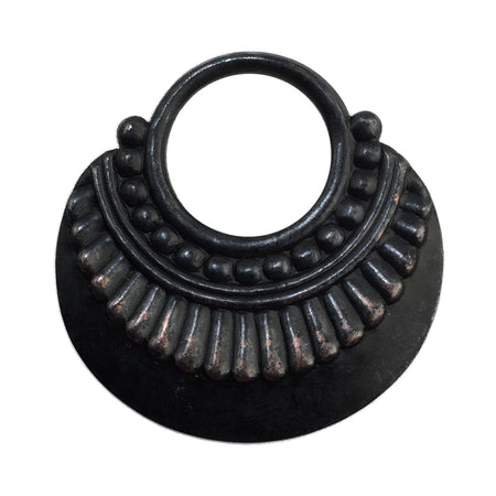 Matte Black 1 Loop 6 Leaf Layered Pendant 43mm (6) mtl423C