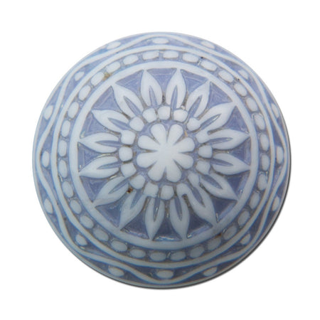 Vintage Etched Mosaic Gray Lavender Blue Cabochons 14mm cab713