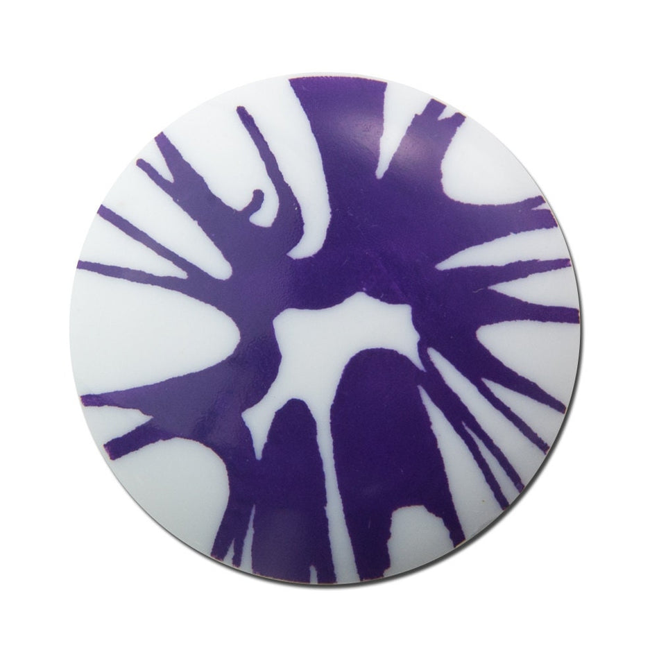 Vintage Purple Splatter Cabochon 30mm (2) cab393D