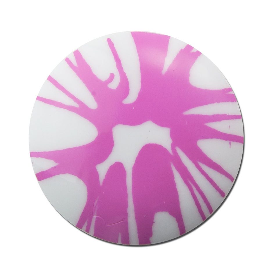 Funky Vintage Pink Splatter Cabochon 30mm (2) cab393f