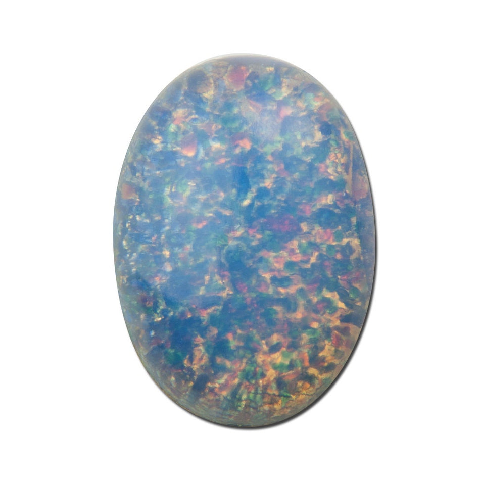 Blue Opal Glass Cabochon 25x18mm (1) cab5006C