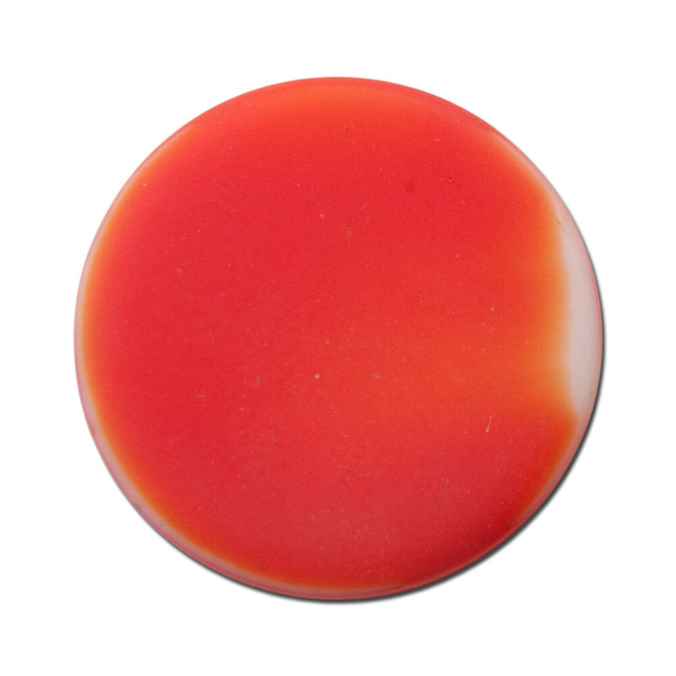 Vintage Orange Red and White with Silver and Gold Glass Cabochons Germany 20mm (2) cab453
