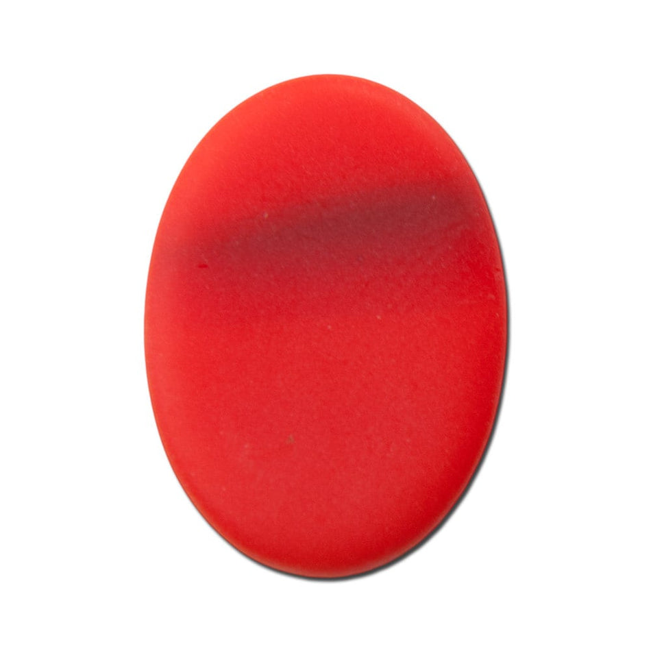 Vintage Orange Red with Gold Glass Cabochons Germany 18x13mm (2) cab453D