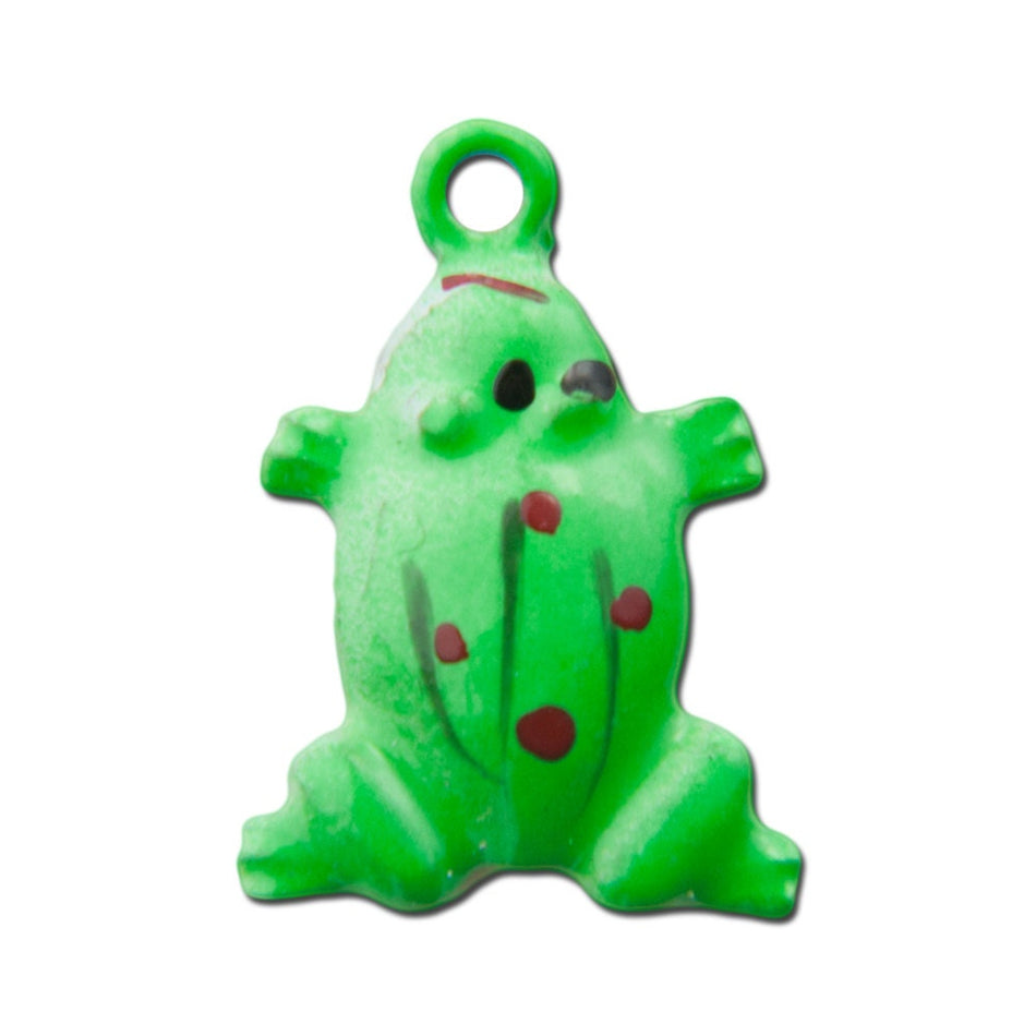 Vintage Metal Frog Charms 24mmx12mm (4) chr176K