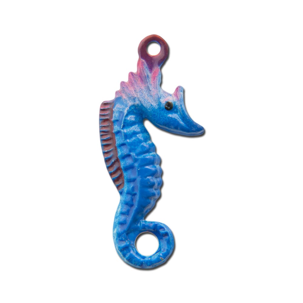 Vintage Metal Seahorse Charms 24mmx12mm (4) chr176J
