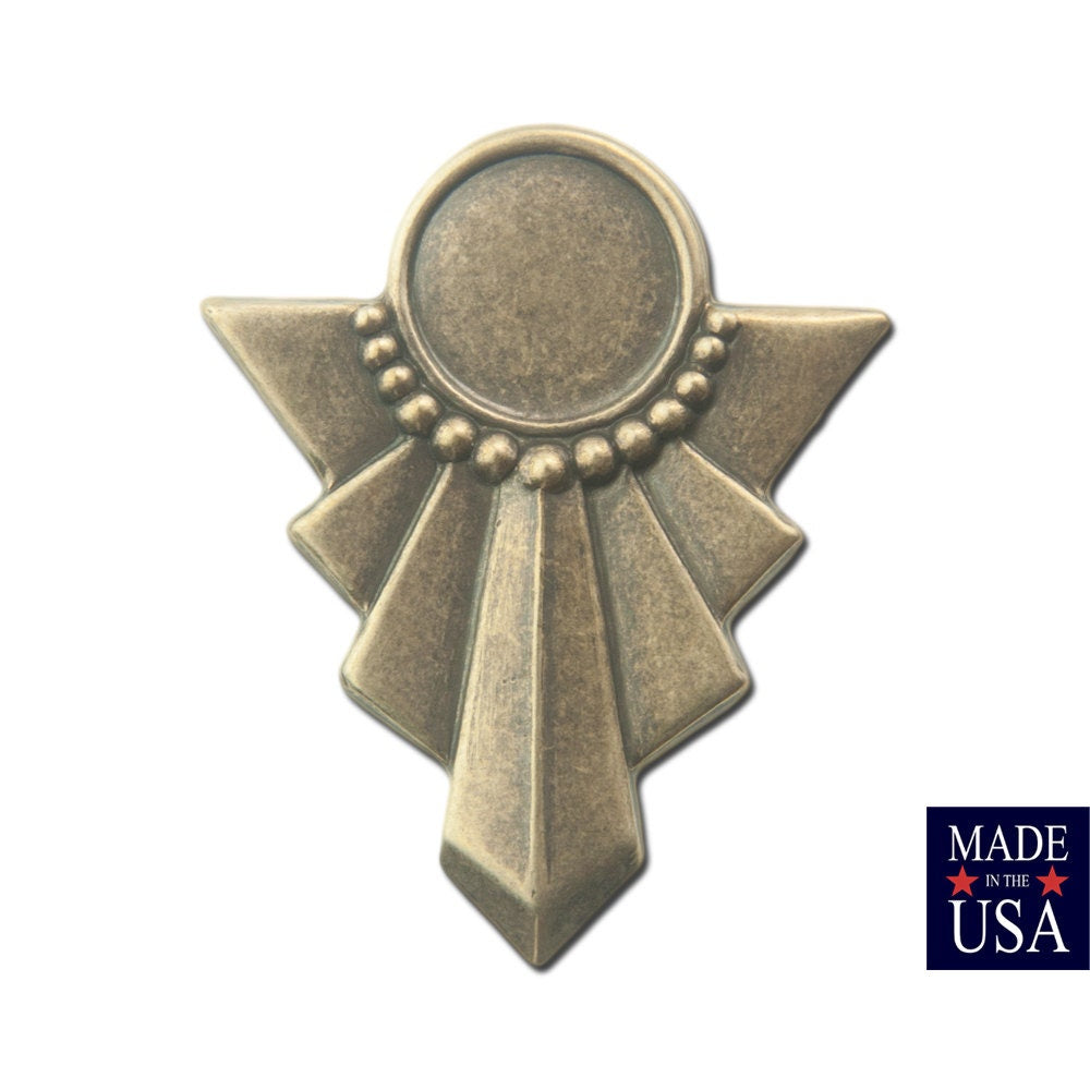 Brass Ox Swag Pendant with 13mm Setting No Loop (4) 45x35mm pnd022C