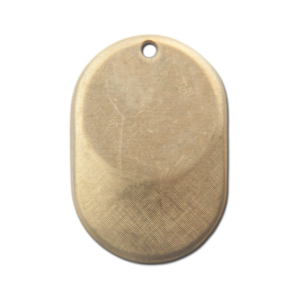 1 Hole Raw Brass Geometric Circle Charms Drops 21x14mm (6) mtl076B