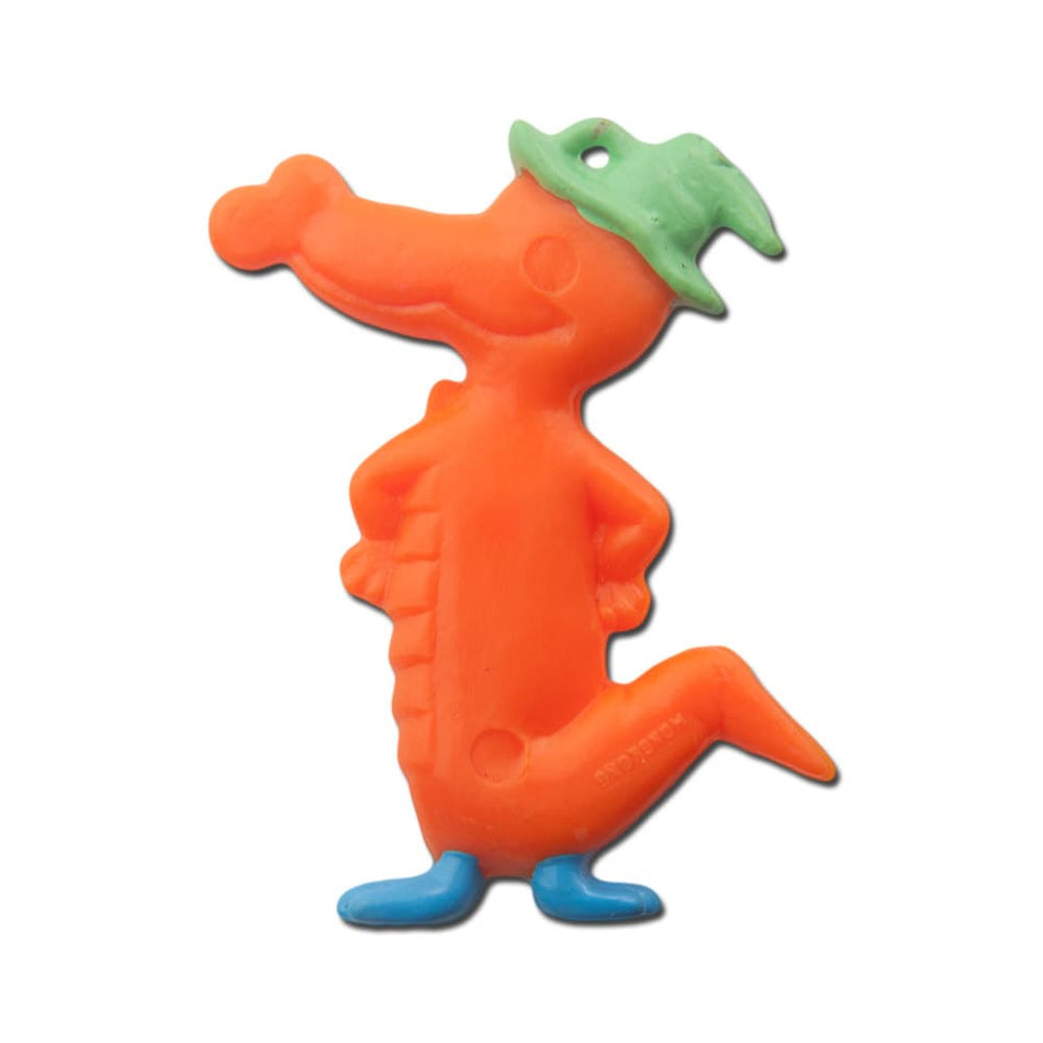 Silly Vintage Orange Alligator Pendant Charm chr057D