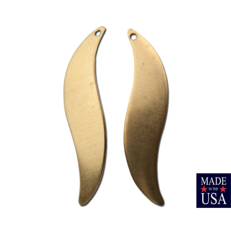 1 Hole Wavy Left and Right Drop 32x8mm (8)