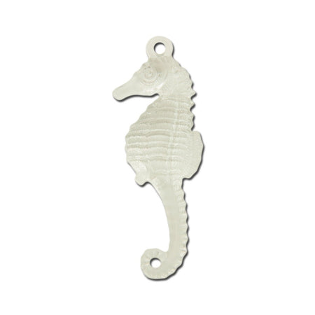 Vintage West German Lucite Crystal Clear Seahorse Pendants Charms 50x17mm pnd063E
