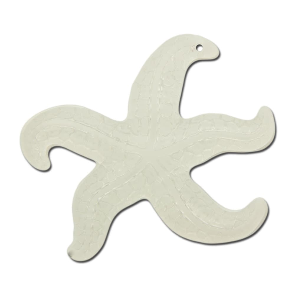 Vintage Large Matte Crystal Starfish Beads Pendant West German Plastic (2) bds858G